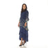 Long Sleeve Multi Layer Dress - DR1298 Black Print